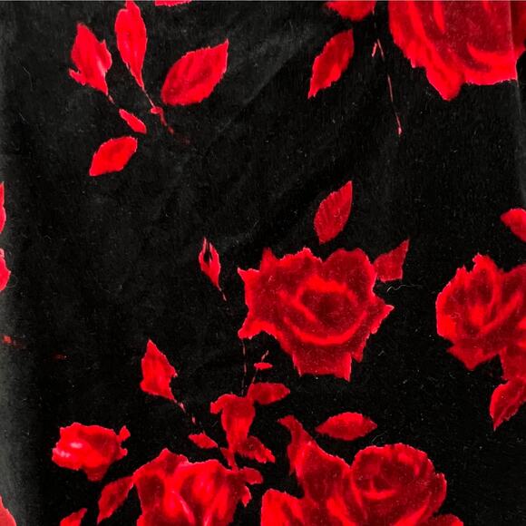 Talbot's Petites Velvet Skirt Women's 12P Whimsigoth Fairy Grunge Vamp Moody Y2K - Picture 2 of 6